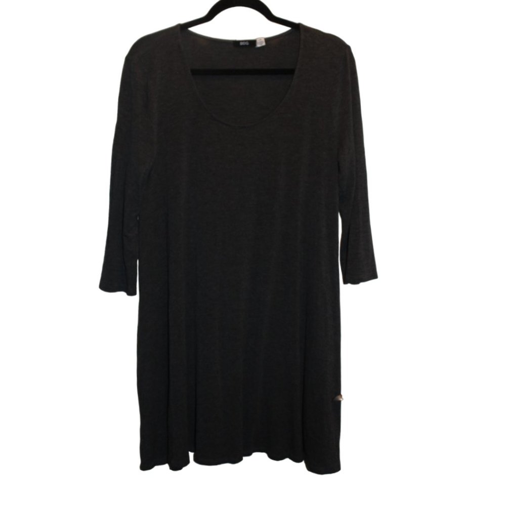 BDG Charcoal Dark Gray Grey Shirt Dress with pockets size L